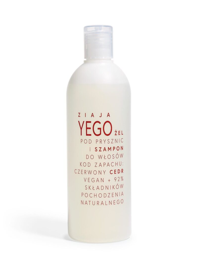 Ziaja Yego Shower Gel and Shampoo – Cedar – 400 ml
