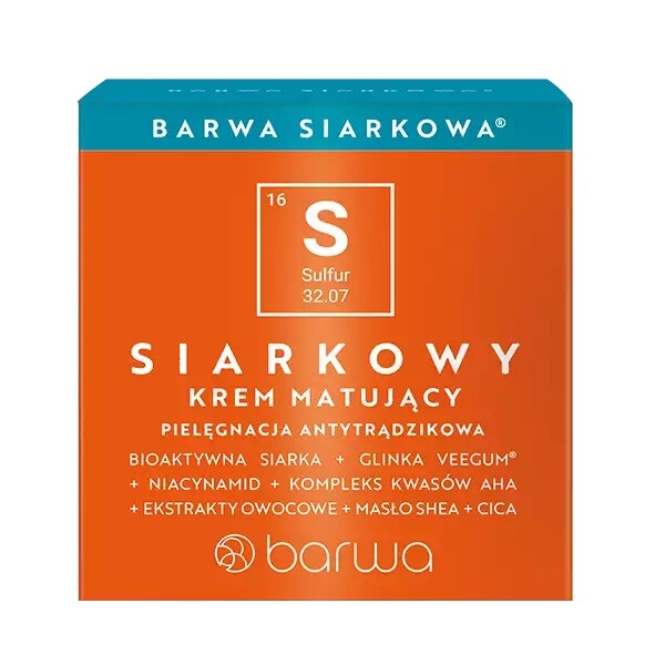 Barwa – Barwa Sulfur Line – Sulfur Mattifying Cream Anti-Acne Care – 50 ml