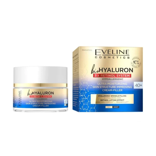 Eveline Cosmetics – BioHyaluron 3x Retinol System Ultra-Moisturizing ...