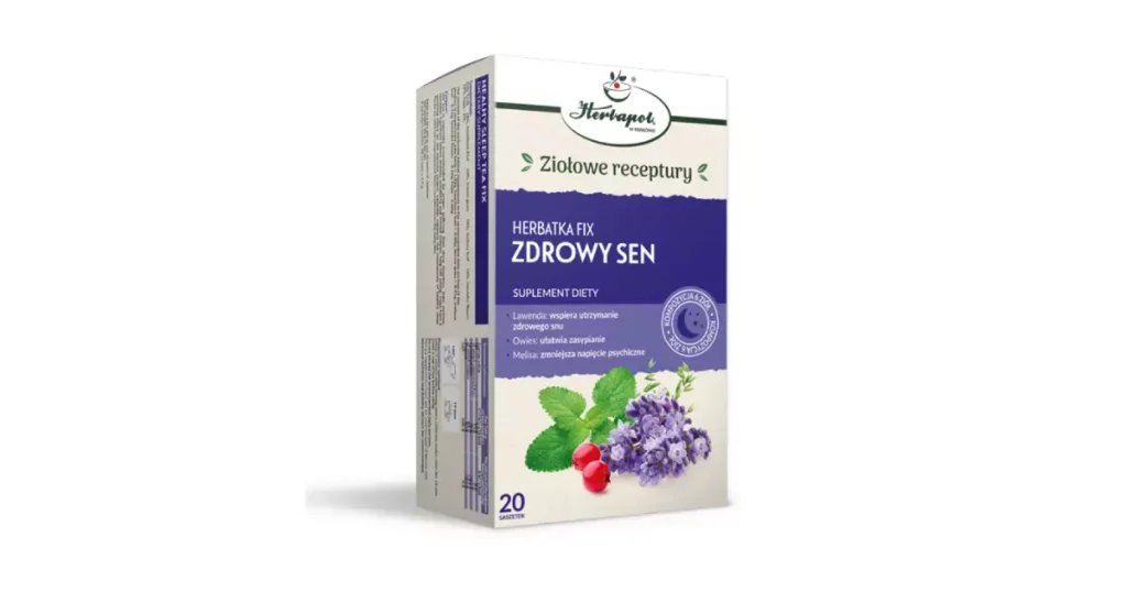 Herbapol Herbal Recipes Fix Tea for Healthy Sleep – 20 tea bags