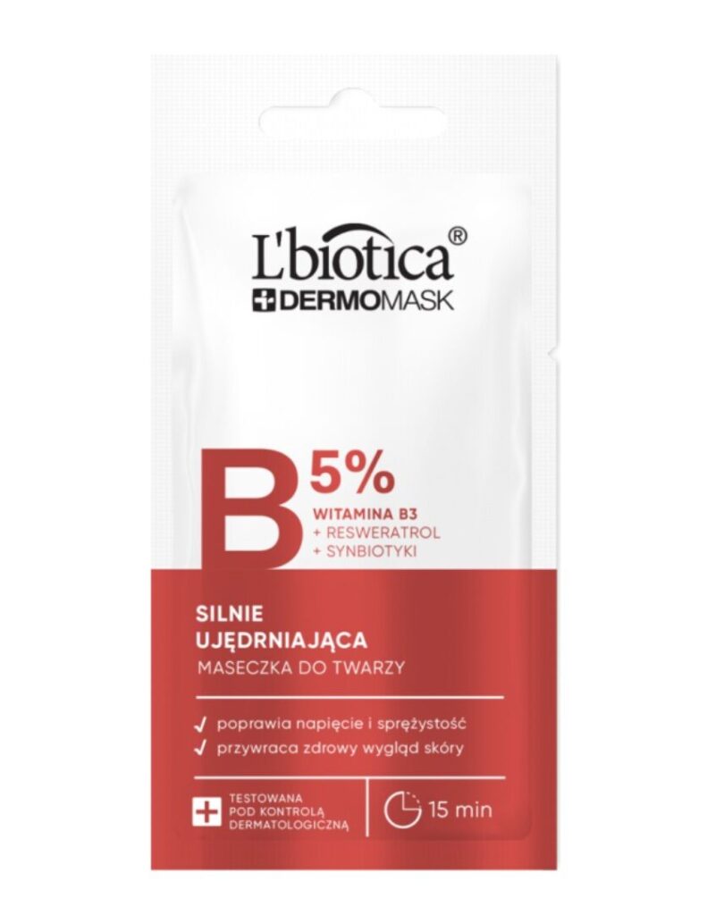 L’Biotica Dermomask 5% Vitamin B3 + Resveratrol + Synbiotics - 8ml