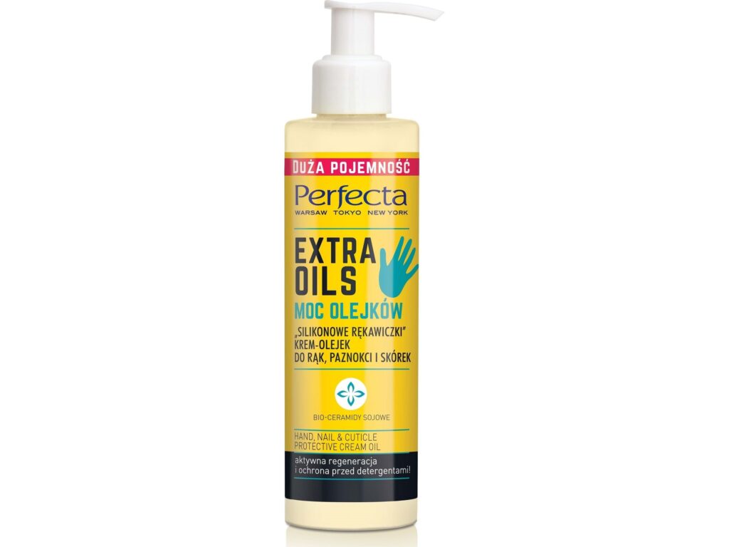Perfecta – Extra Oils Power of Oils “Silicone Gloves” Hand, Nail & Cuticle Oil-Cream – 195 ml