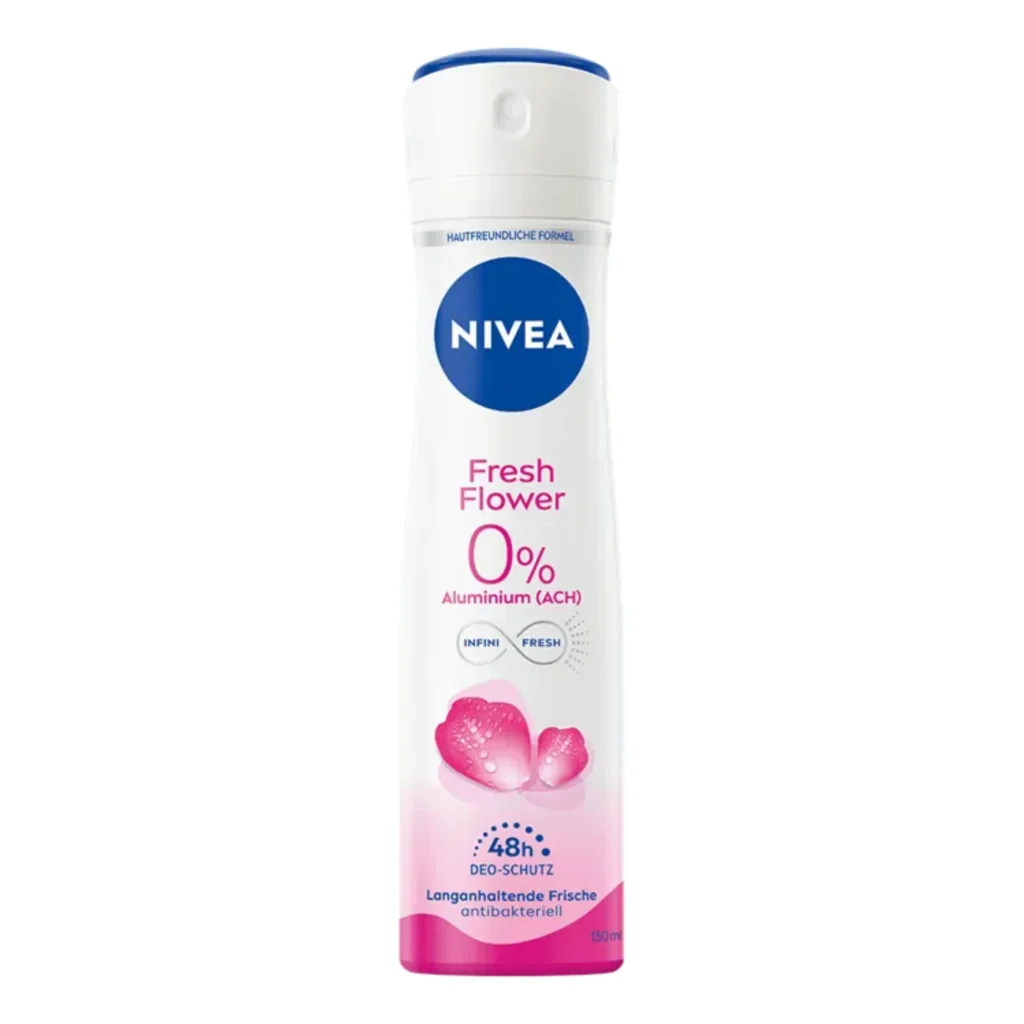 Nivea Fresh Flower 0% Aluminum (ACH) 48H Deodorant Spray – 150 ml