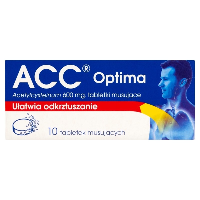 ACC Optima 600 mg – 10 Effervescent Tablets