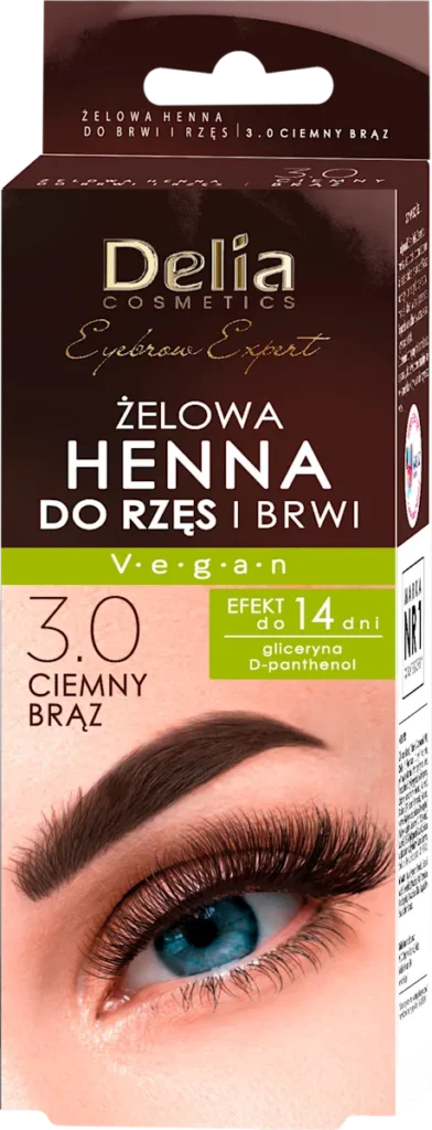 Delia Cosmetics Eyebrow Expert – Gel Henna Tint 3.0 Dark Brown