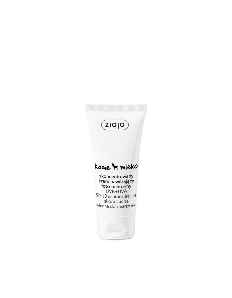 Ziaja – Goat’s Milk Concentrated Moisturising Cream – UVB+UVA Protection SPF 20 – 50 ml