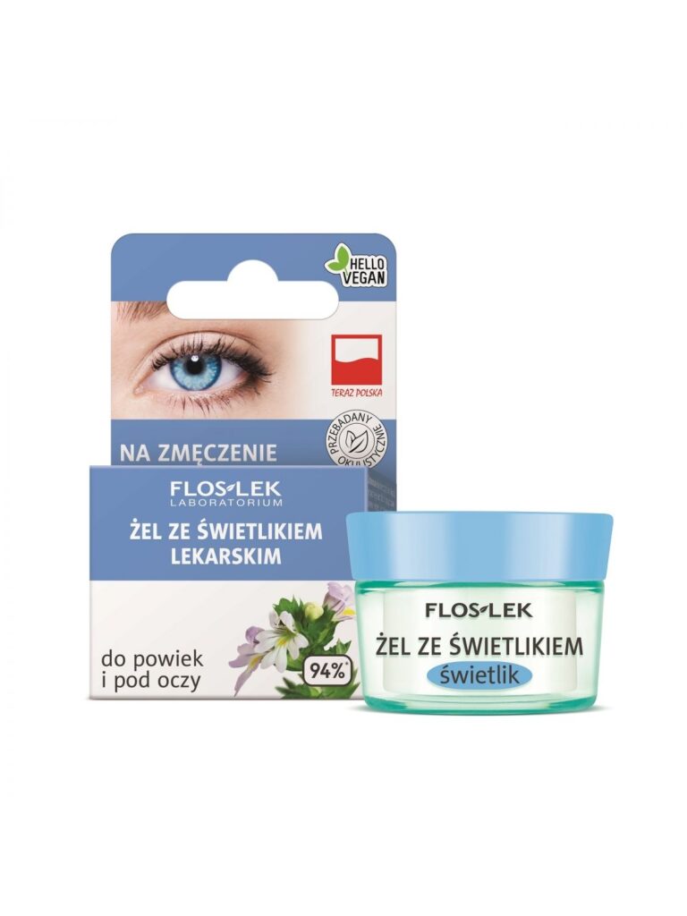 Floslek – Herbal Eyebright Gel for Eyelids and Under Eyes – 10 g