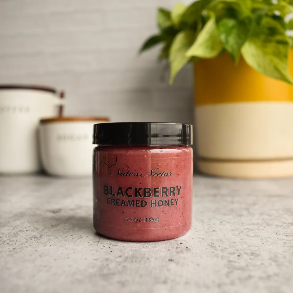 Nate's Nectar Blackberry Creamed Honey – 5.5 OZ (156g)