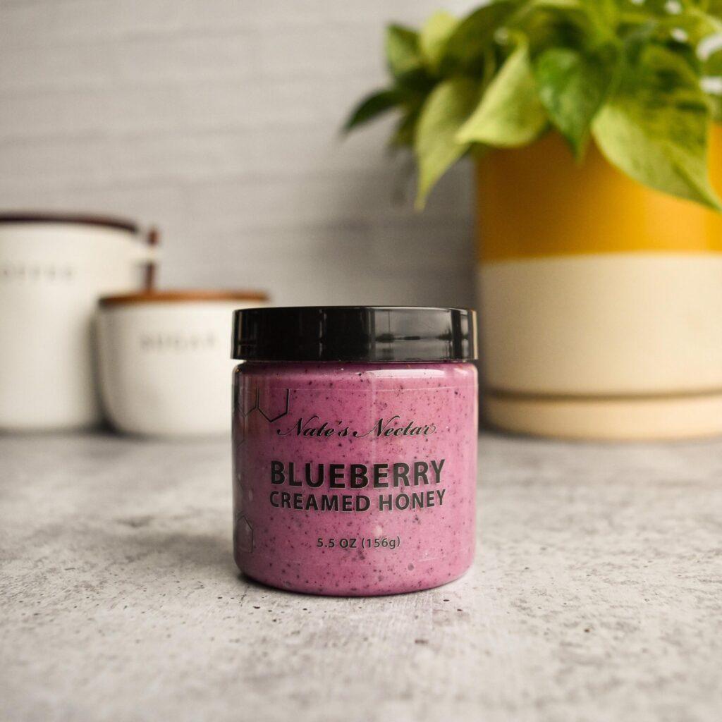 Nate's Nectar Blueberry Creamed Honey – 5.5 OZ (156g)