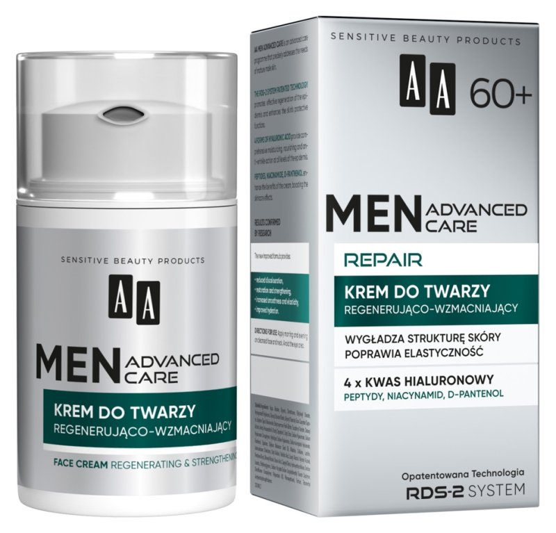 AA – Men Advanced Care – Repair Face Cream 60+ – 50 mL