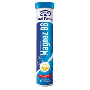 Krüger Vital Power Magnesium Relax Melissa + B6 – 20 Effervescent Tablets