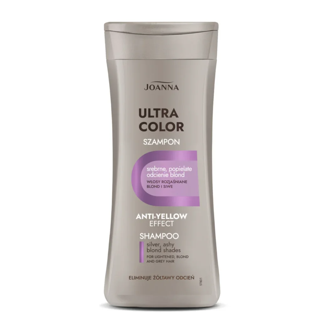 Joanna Ultra Color Anti-Yellow Shampoo – Powerful Silver Care for Blonde Hair – 200 mL