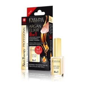 Eveline Argan Elixir Nail Oil 8in1 Regenerating Nail and Cuticle Oil 12mL
