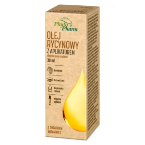 Olej Rycynowy castor oil with vitamin E applicator 30ml. Olej rycynowy z aplikatorem witamina E 30 ml