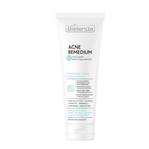 Bielenda Acne Remedium Acne Cleansing Paste Bielenda Acne Cleansing Paste purifying face wash 130g. Bielenda Acne Remedium pasta oczyszczająca do twarzy 130 g