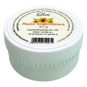 Maść Nagietkowa Flos 30g calendula ointment with shea butter. Maść Nagietkowa Flos 30 g z kwiatem nagietka i masłem shea