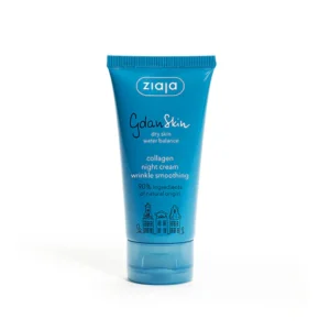 Ziaja GdanSkin Collagen Night Cream 50ml anti wrinkle moisturizer. Ziaja GdanSkin kolagenowy krem na noc 50 ml wygładza zmarszczki