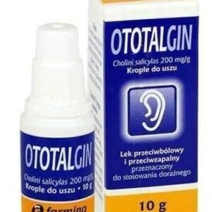 Otoalgin ear drops 10g pain relief anti-inflammatory medicine. Otoalgin krople do uszu 10 g lek przeciwbólowy przeciwzapalny
