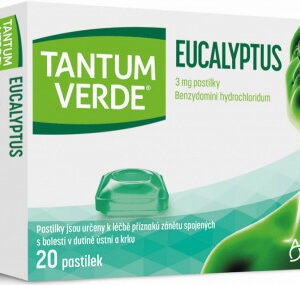 Tantum Verde Eucalyptus Benzydamine Throat Lozenges – 20 Lozenges