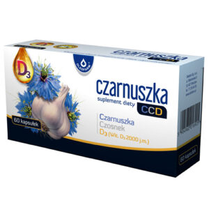 Oleofarm Czarnuszka CCD – Black Seed Garlic Vitamin D3 – 60 Capsules