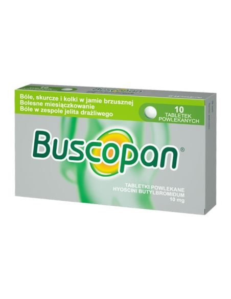 Buscopan 10 mg – Powerful Relief for Abdominal Cramps & Spasms – 10 Tablets