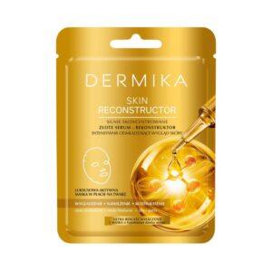 Dermika Skin Reconstructor Golden Serum Face Mask with Colloidal Gold, Multi-Hyaluron and Golden Pearl