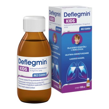 Deflegmin Kids – Powerful Mucus-Relief Syrup for Productive Cough – 15 mg/5 mL – 120 mL