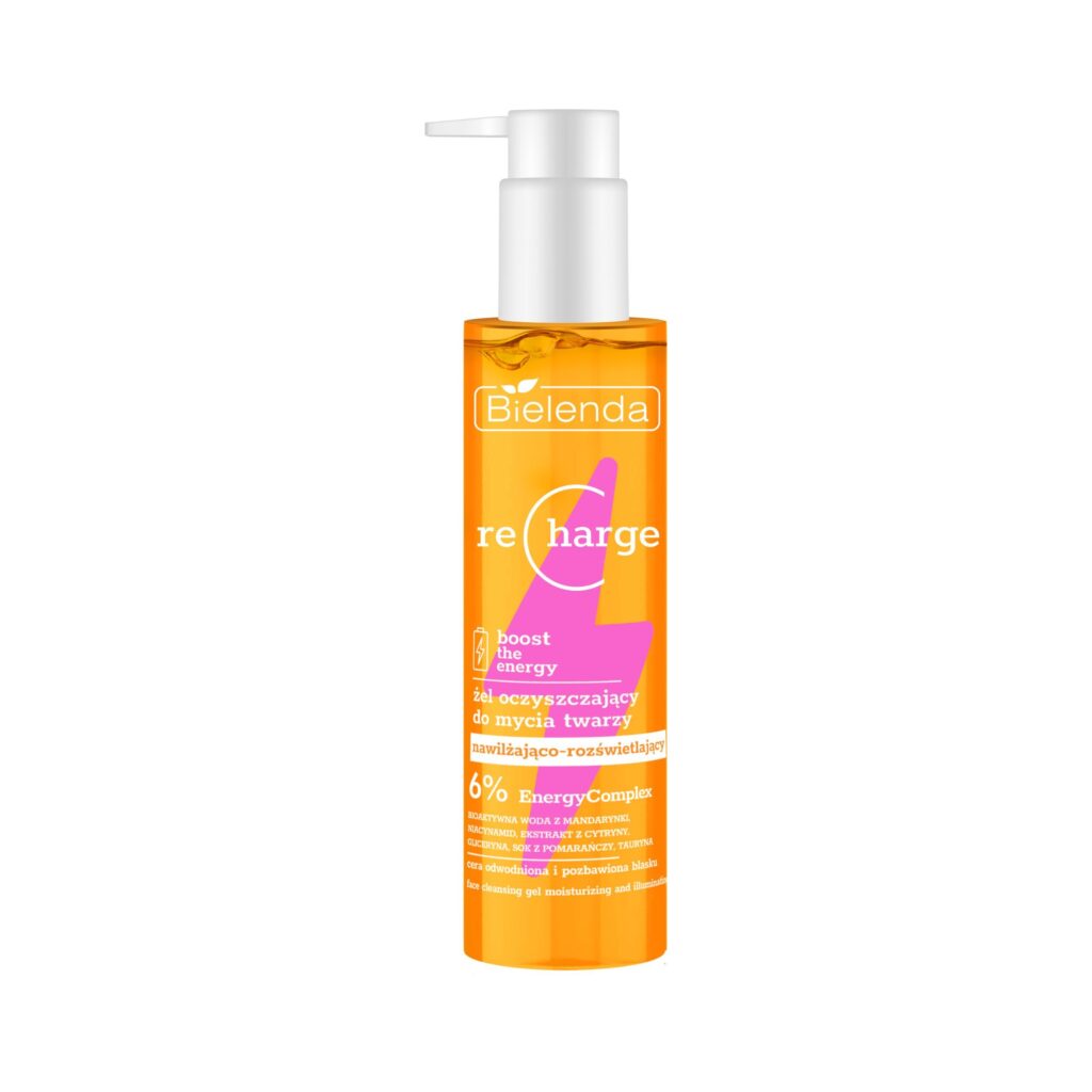 Bielenda Recharge Face Cleansing Gel – Brightening & Hydrating Cleanser – 150 mL