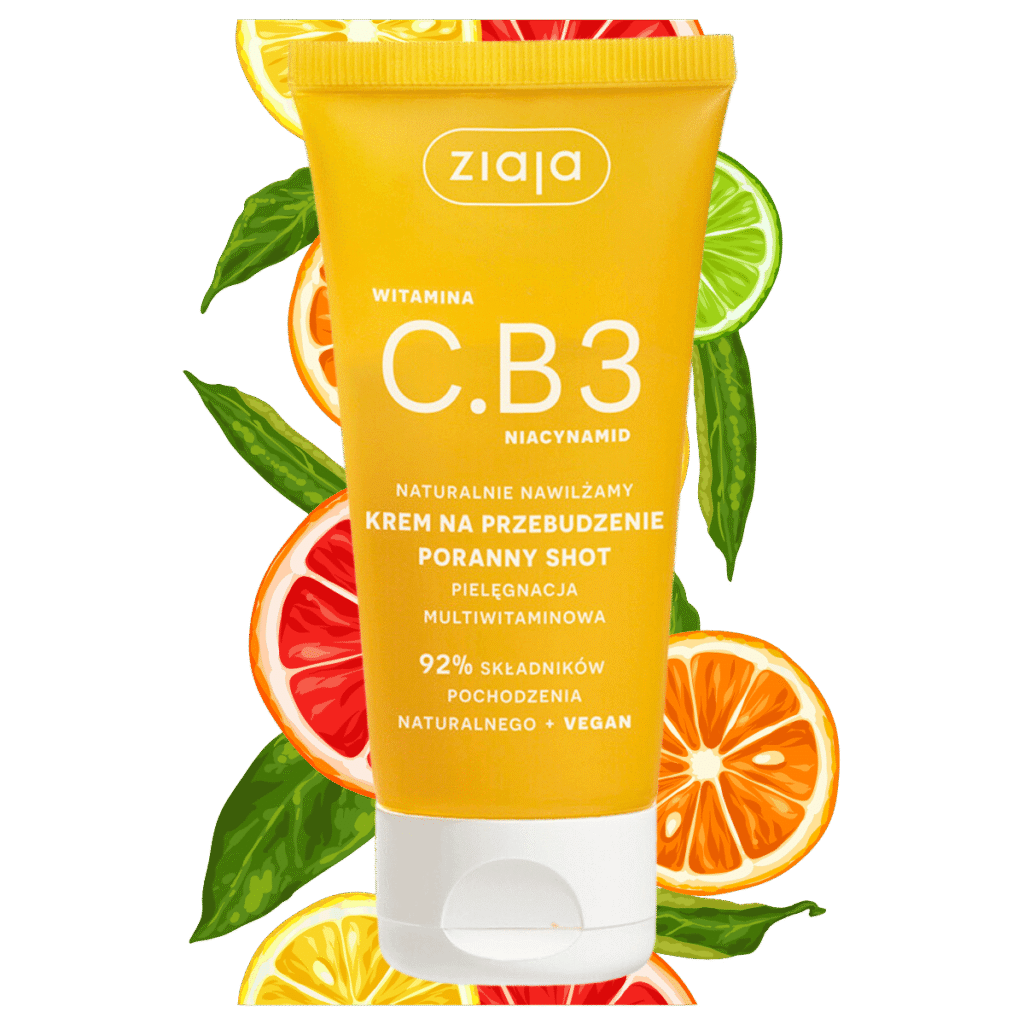 Ziaja Vitamin C.B3 Niacinamide Wake-up Cream Morning Shot – Brightening & Smoothing Vitamin Care – 50 mL
