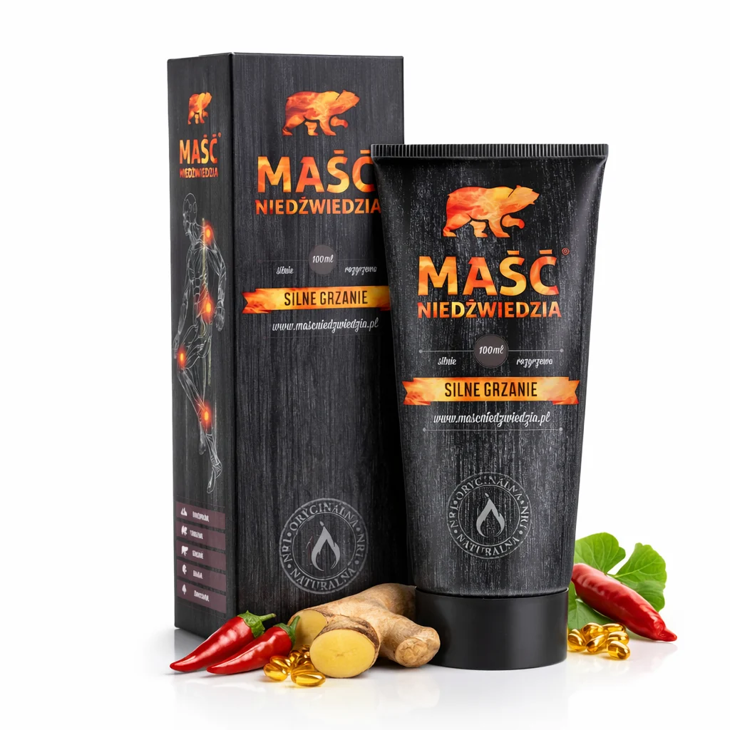 Maść Niedźwiedzia Silne Grzanie – Strong Warming Herbal Balm with Rosemary, Lavender & Eucalyptus – 100 mL