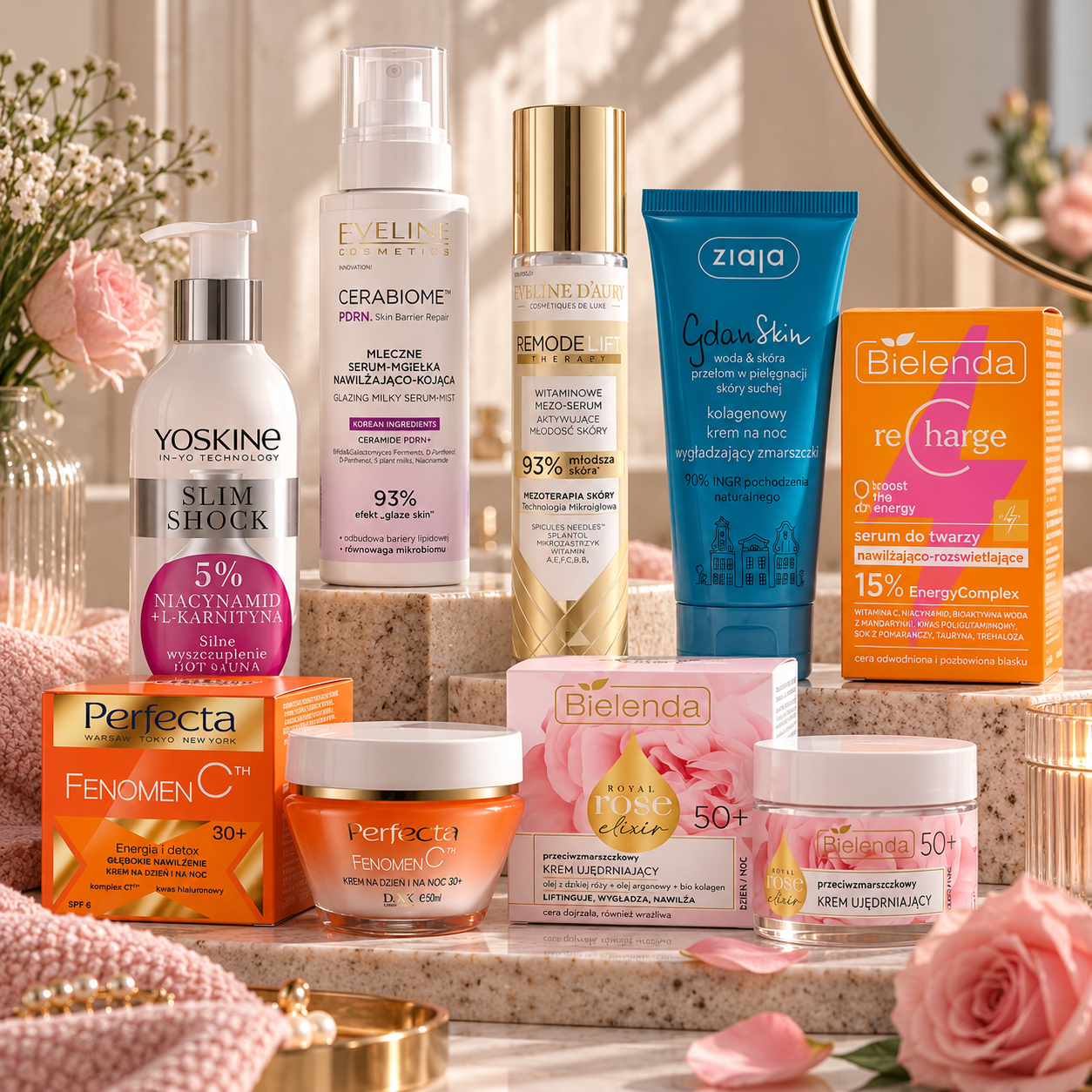 European cosmetics and skincare