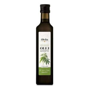 Olvita Hemp Oil – Cold-Pressed & Unrefined Hemp Seed Oil – 250 mL
