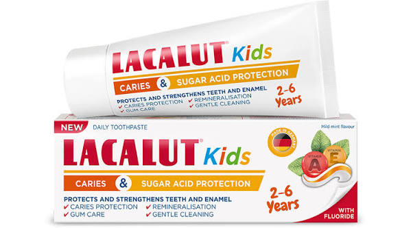 Lacalut Kids – Powerful 2–6 Years Caries & Sugar Acid Protection - 55 mL