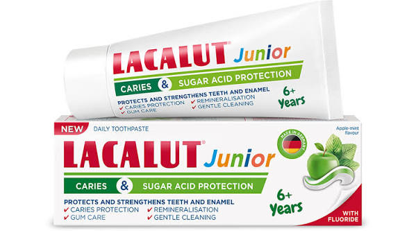 Lacalut Junior 6+ – Gentle Caries & Sugar Acid Protection – 55 mL