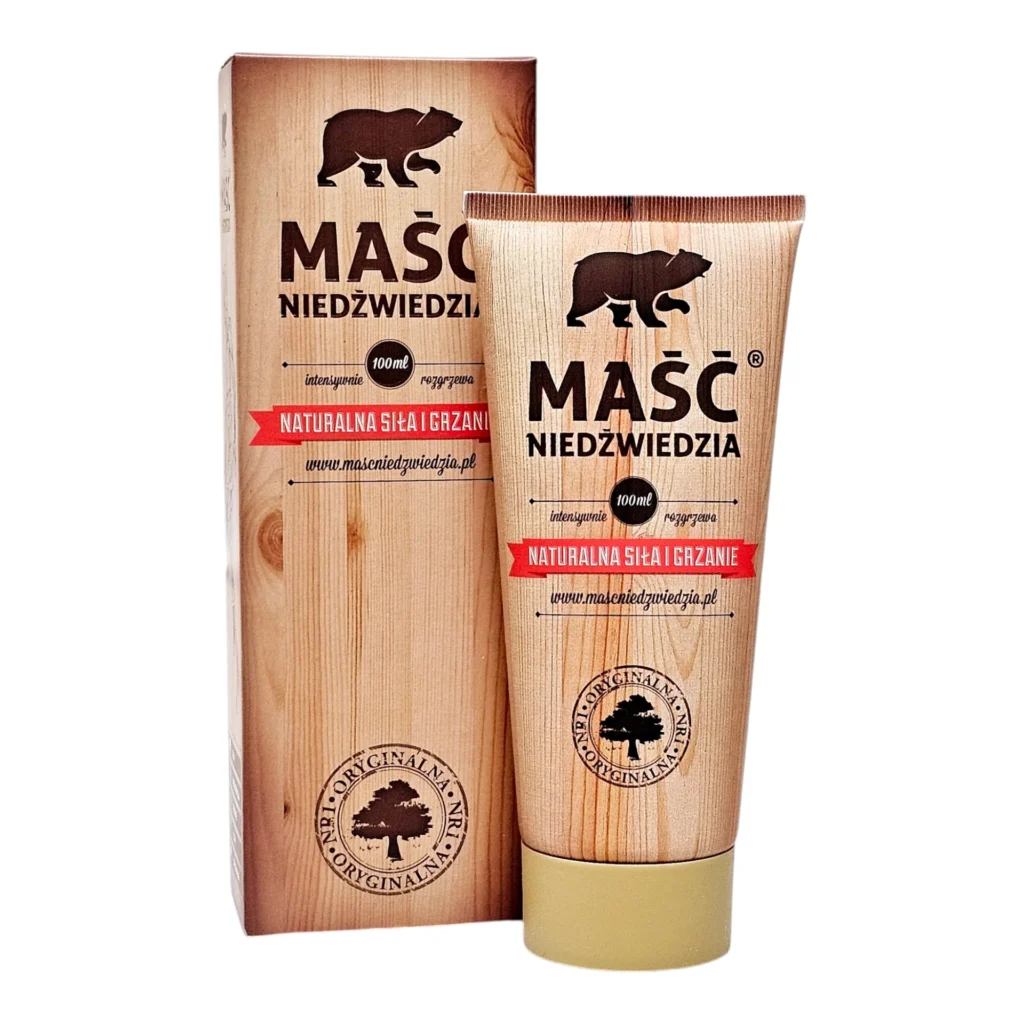 Maść Niedźwiedzia – Natural Strength & Warming Herbal Balm with Peppermint, Eucalyptus & Ginseng – 100 mL