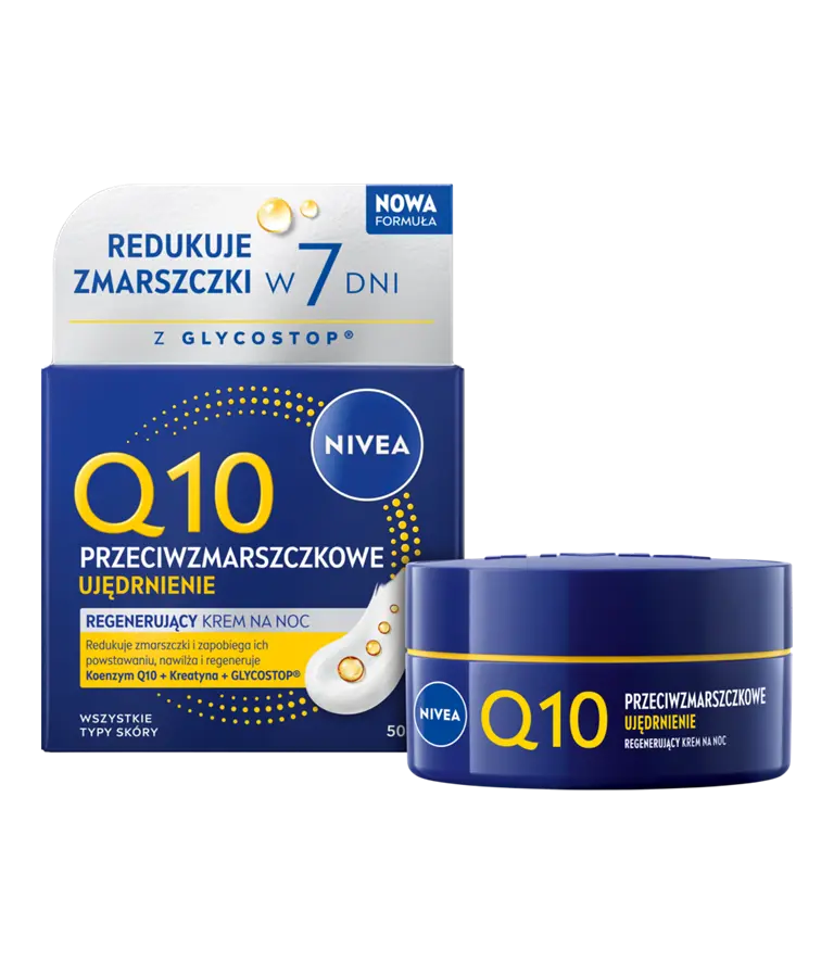 Nivea Q10 Krem na Noc 50 ml | Powerful Anti-Wrinkle Night Cream