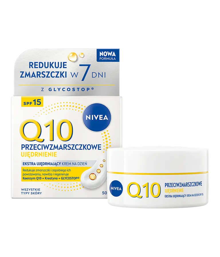 Nivea Q10 Krem na Dzień 50 ml | Powerful Anti-Wrinkle Firming Cream SPF 15