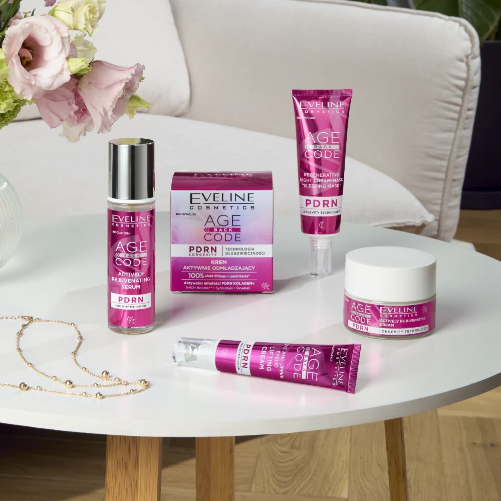 Eveline Cosmetics Age Back Code – 4-Piece Full Set Facial Skincare Set