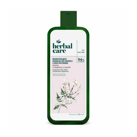 Herbal Care Nawilżająca Esencja do Kąpieli i pod Prysznic Jaśmin z Olejkiem z Moreli 400 ml| Moisturizing Bath & Shower Essence