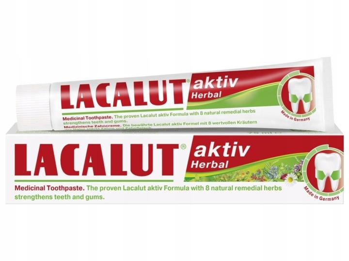 Lacalut Aktiv Herbal Toothpaste 75 ml | Refreshing Herbal Oral Care