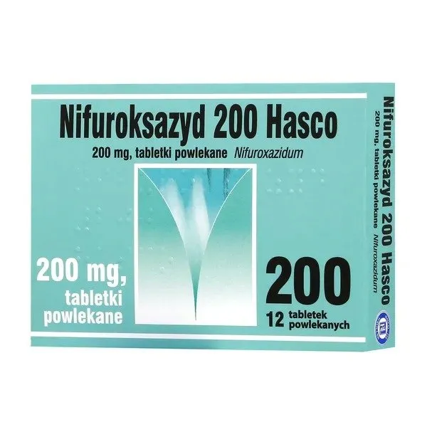 Nifuroksazyd 200 Hasco – Targeted Antibacterial Diarrhea Relief – 12 Tablets