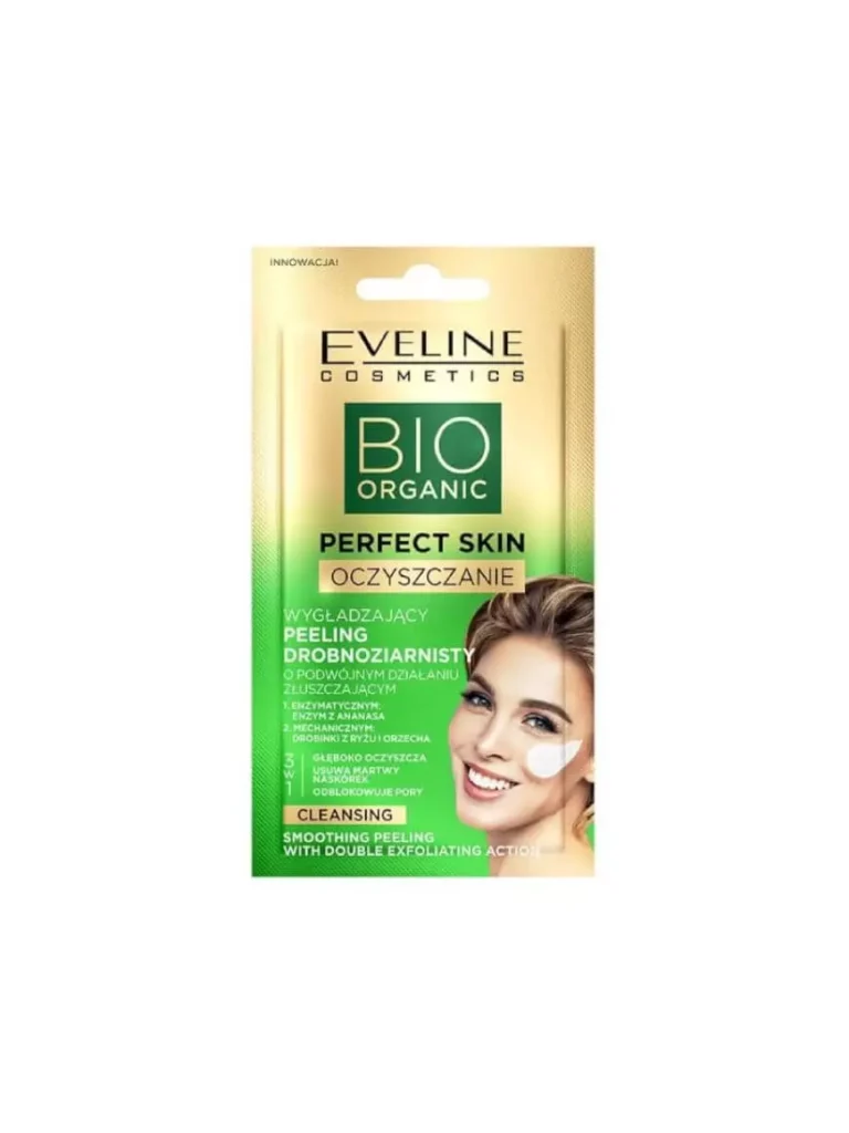 Eveline Cosmetics Bio Organic Peeling Drobnoziarnisty 8 ml | Smoothing Facial Peeling