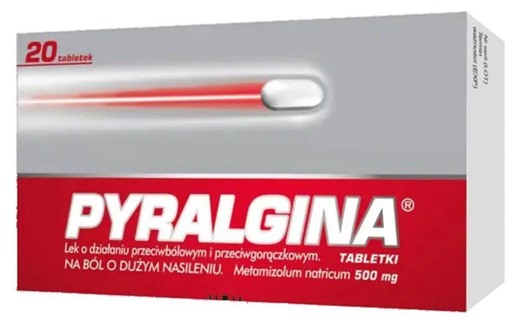 Pyralgina 500 mg – Fast Relief for Pain & Fever – 20 Tablets