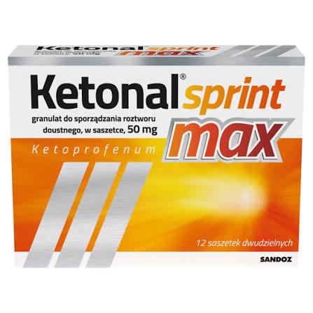 Ketonal Sprint Max 50 mg – Fast-Acting Pain Relief Granules, 12 Sachets