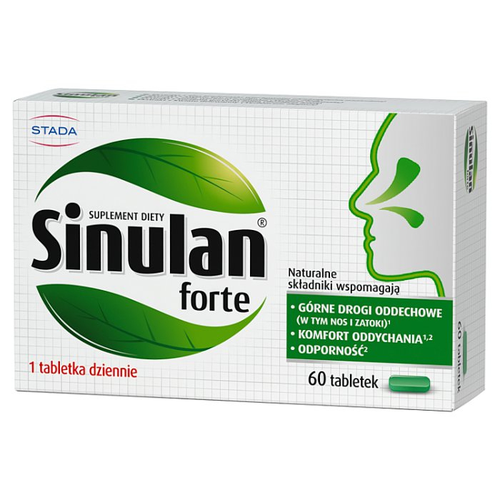 Sinulan Forte – Natural Herbal Support for Sinuses, Upper Respiratory Tract & Immunity – 30 Tablets