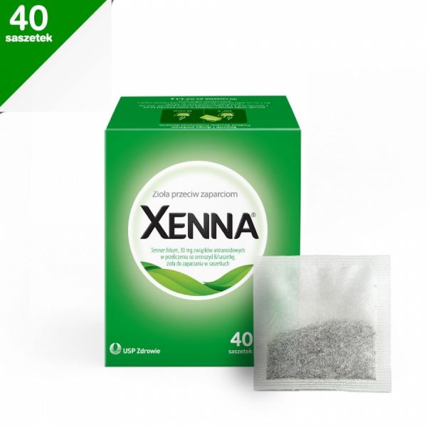 Xenna – Senna Herbal Laxative Tea for Occasional Constipation – 40 Tea Bags