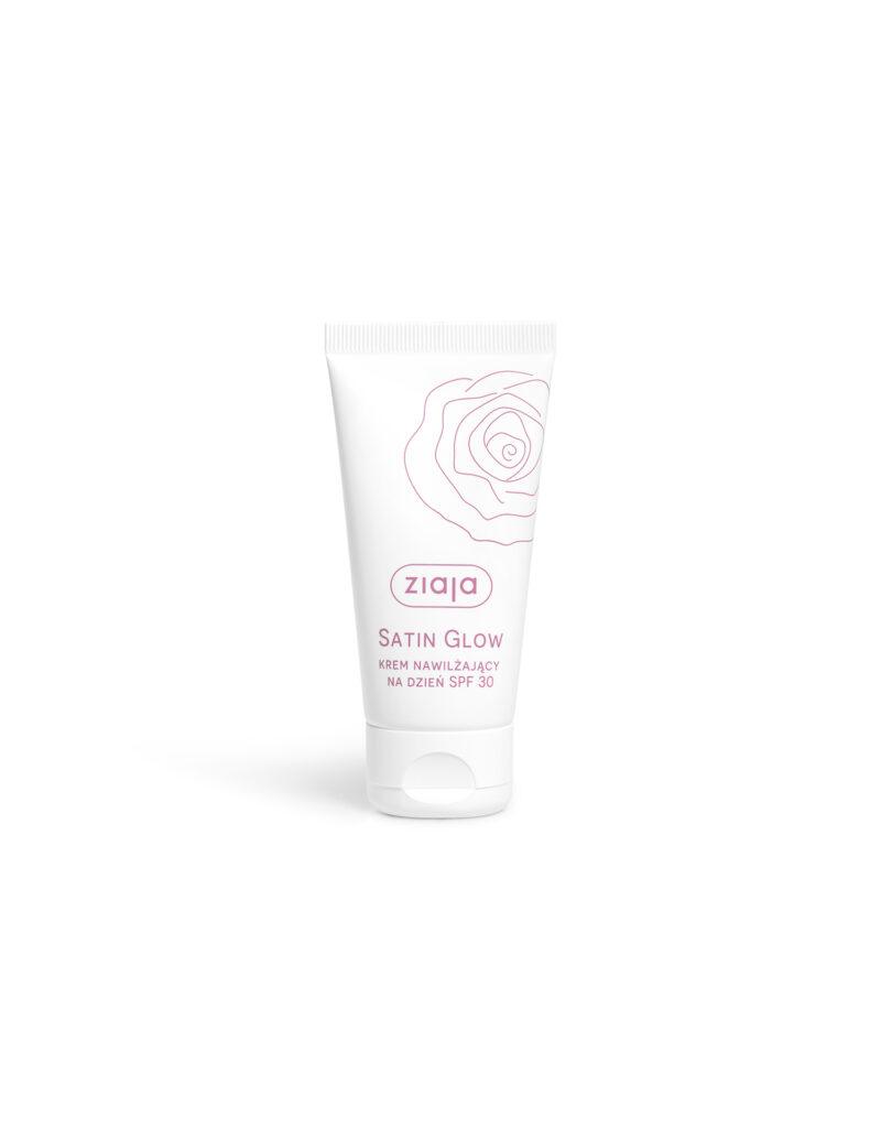 Ziaja Satin Glow Krem Nawilżający na Dzień SPF 30 50 ml | Radiant Hydration & Sun Protection